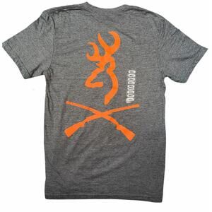 Browning Men's Buck Crossed Guns Short Sleeve Crew Neck T-Shirt Medium